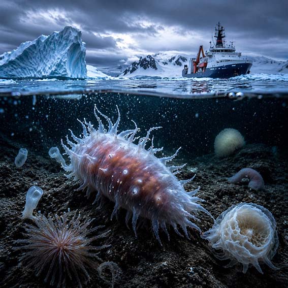 Científicos hallan en la Antártida posibles nuevas especies marinas aún en estudio