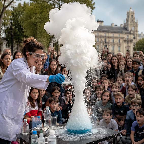 Cuando la ciencia sale a la calle y todo el mundo se para a mirar