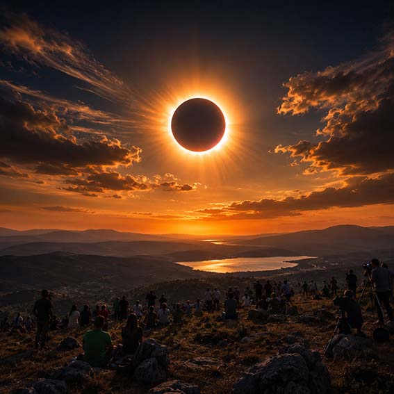 España cuenta los días para quedarse a oscuras: el eclipse solar histórico que millones de personas esperan con emoción