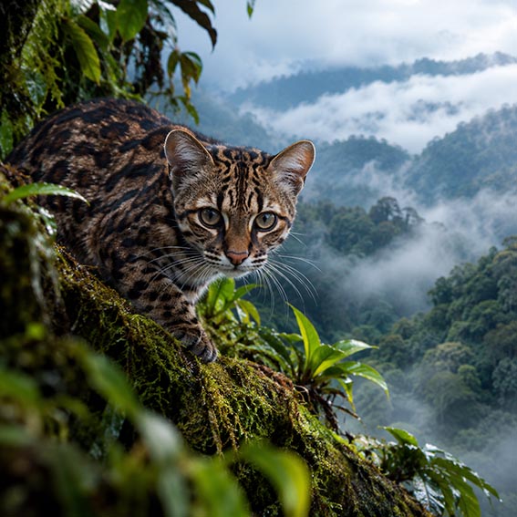 El felino oculto entre las nubes de Bolivia